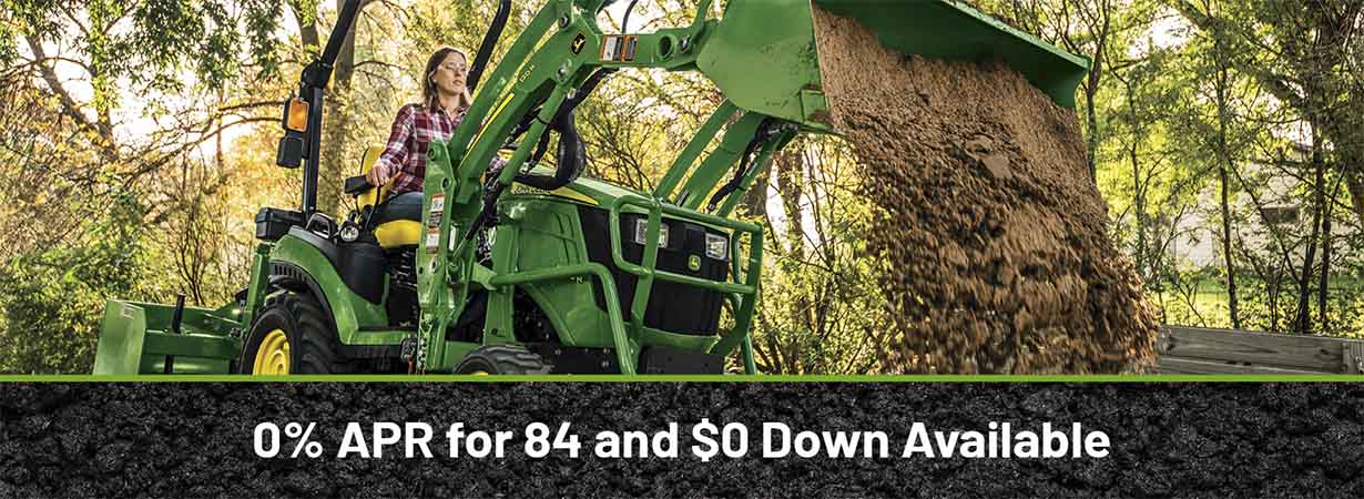 0 for 84 % on Compact Utility Tractors at TRULAND Equipment